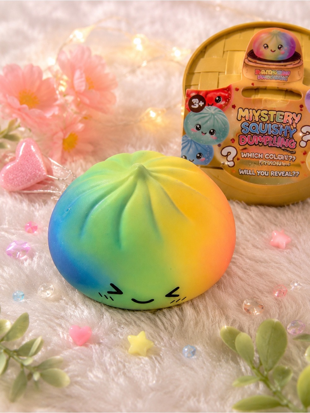 Mystery Squishy Dumpling Kids Toy - Rainbow Color